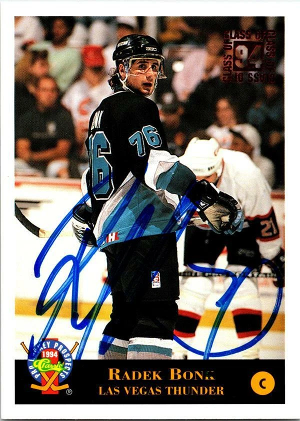 Radek Bonk autographed Hockey Card Las Vegas Thunder 1994 Classic Prospects #200 - Image 1 of 1