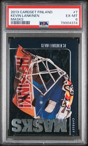 2013 Cardset Finland Masks 7 Kevin Lankinen Rookie RC PSA 6 EX-Mint Pop 2, 1 Hgh - Picture 1 of 2