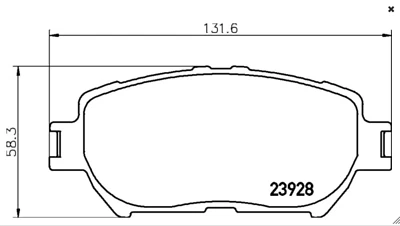 Juego de pastillas de freno de disco Mintex - MDB2263 - Se adapta a Toyota, Lexus, otros - Delanteras Foto 1 de 4