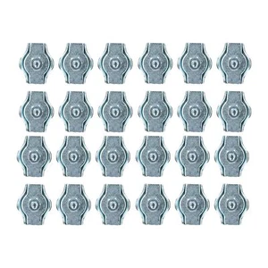 4mm / 6mm Simplex Wire Rope Clamps Grip Zinc Plated Cable Loop Clamp - Picture 1 of 5