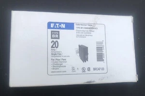 EATON ( BRCAF120 ) Cutler Hammer Series 20A Single Pole AFCI Breaker - Picture 1 of 5