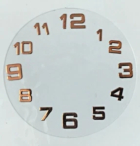 Reloj esfera marcador de hora números 2,5 mm/3,5 mm piezas pequeñas de oro rosa - Imagen 1 de 4