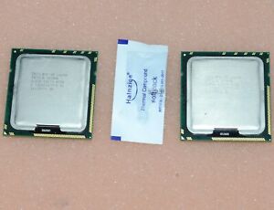 Lot of 2 Intel Xeon L5630 2.13GHz 12MB 2933MHz LGA1366 Desktop CPU Server Proces