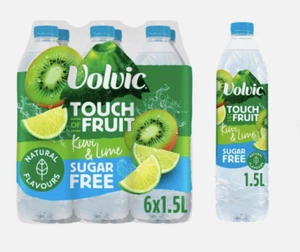 Volvic Touch of Kiwi & Lime Flavoured Water 1.5L × 6 - Picture 1 of 3