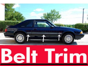 For Ford MUSTANG CHROME SIDE BELT TRIM DOOR MOLDING 1979 - 1993 all model - Picture 1 of 1