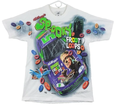 Camiseta De Colección Terry Labonte Espeluznante Fruit Loops Estampado Completo MED 1997 CHASE Foto 1 de 4