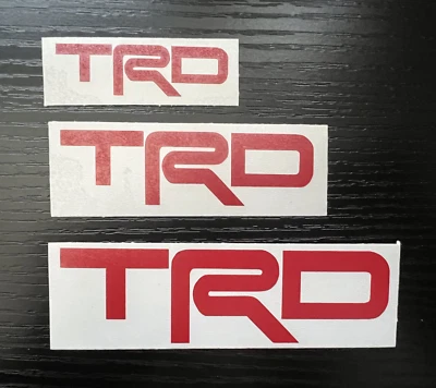 Adesivo de vinil TRD para janela Toyota Truck Tacoma Tundra 4runner Camry Rav4 - Imagem 1 de 4