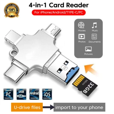 🔥USB 3 Flash Drive OTG Photo Stick For iPhone iPad Android Samsung Type -C PC - Image 1 of 4