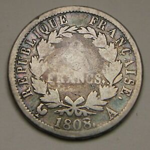 FRANCE 2 Francs 1808 A - Silver 0.900 - Napoleon - 3391