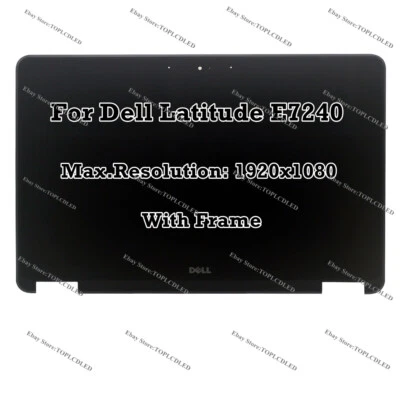 12.5" Dell Latitude E7240 FHD LCD LED Display Touch Screen Digitizer Assembly - Image 1 of 4