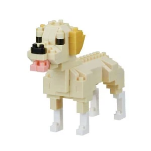 MINI ROMPECABEZAS DE LADRILLOS NANOBLOCK LABRADOR RETRIEVER 140 PIEZAS RAZA DE PERRO NBC-261 - Imagen 1 de 3