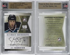 2010-11 ITG Ultimate Memorabilia 10th Edition Auto Silver /24 Joe Thornton Auto
