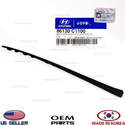 Genuine Front Windshield Pillar Molding Driver Side Outer OEM Sonata 2015-2019 - Image 1 of 3