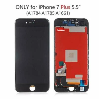 Conjunto de digitalizador táctil de repuesto de pantalla LCD negra para iPhone 7 Plus Foto 1 de 4