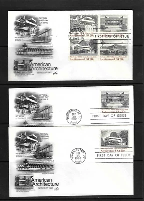 USA SC # 2019-2022 And 2022a Architecture  FDC . Artcraft Cachet - Image 1 of 2