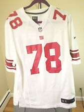 New York Giants NFL Nike Classic White Hauser #78 Large Personalized Jersey