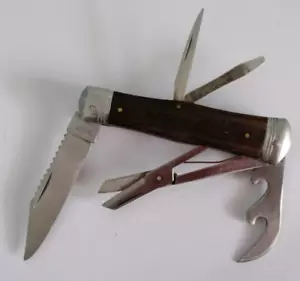 C.JUL. HERBERTZ Klappmesser, Taschenmesser, 5 Funktionen, Holzgriff - Bild 1 von 10