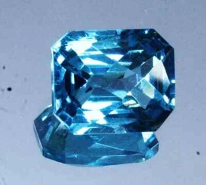 10 Ct+ NATURAL Santa Maria Blue Aquamarine Emerald Certified Loose Gemstone - Picture 1 of 4