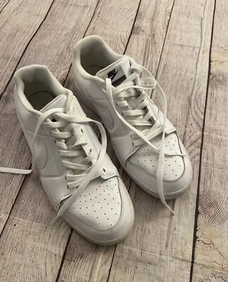 Nike Men's Size 11.5 Backboard II White Low Top Lace Up Casual Sneakers Shoes - Image 1 of 4