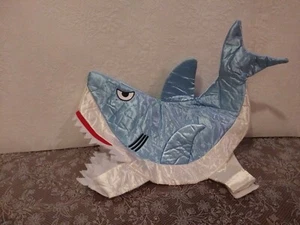Halloween Kostüm für Hund Hai Fisch Größe M verstellbarer Riemen blau weiß@ - Bild 1 von 4