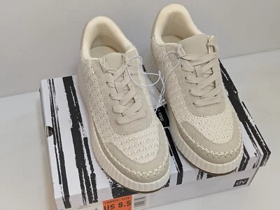 Dolce Vita Dolen Frida Lace Up Platform Sneakers Woven Shoes - Image 1 of 4