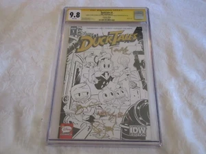 CGC SS 9.8 IDW Convention DuckTales #1 Signed Bobby Moynihan Cartoon Staff A - Picture 1 of 12