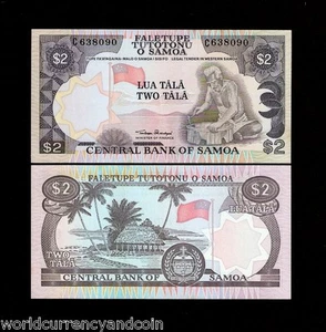 WESTERN SAMOA 2 TALA P-25 1985 x 100 Pcs Lot BUNDLE FLAG UNC PACK MONEY BANKNOTE - Picture 1 of 3
