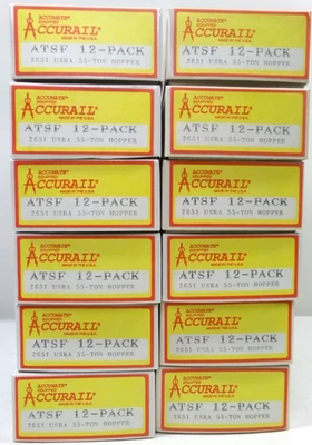 HO Accurail ATSF hopper 12 pack in original boxes (lot 9270) - Image 1 of 3