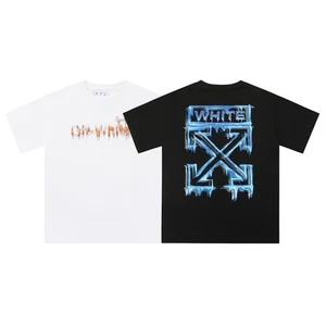 OFFS new OW dissolving arrow pattern printed short-sleeved T-shirt WHITES - Picture 1 of 15