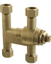 PROFLO PFMVTD38 3/8" Thermostatic Mixing Valve Two Outlets Brass