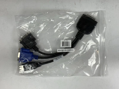 Supermicro CBL-0218L 27-14 Rev B Cable KVM/SUVI 36 Pin to DB9 15 D-Sub and 2 USB