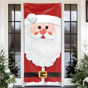 Decorazione Natalizie per Porta, Copertura Porta Babbo Natale Copriporta Nataliz - Foto 1 di 12