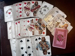 Antique GERMANY DONDORF PLAYING CARDS COMPLETE NO BOX - Picture 1 of 1