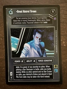 Decipher Star Wars CCG Grand Admiral Thrawn Reflections II Rare $$$ - Picture 1 of 1