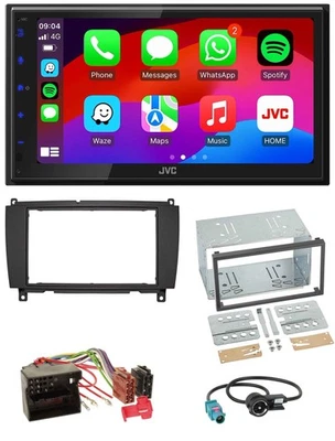 JVC Bluetooth USB MP3 2DIN DAB Autoradio für Mercedes CLK C209 A209 04-10 - Bild 1 von 4