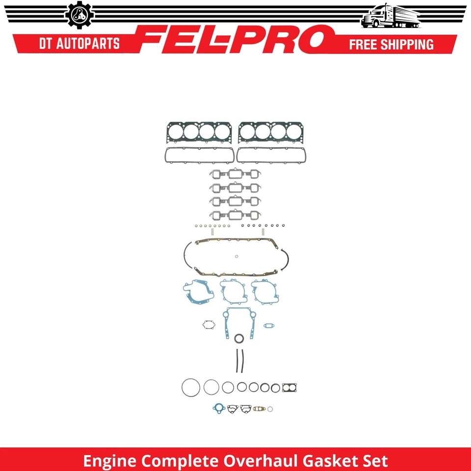 Juego completo de juntas de revisión Fel-Pro para motor Oldsmobile Cutlass 1964-1976 Foto 1 de 1