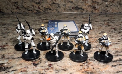 WOTC Star Wars Miniaturas - Conjunto Ejército Soldado Imperial - 9 Figuras con Tarjetas Foto 1 de 2