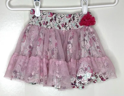 Hello Kitty Girls 5T Skirt Sanrio 2013 Tulle Layer 18” Waist - Image 1 of 4