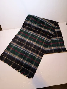 Jammers & Leufgen Schal 100% Acryl grün braun kariert sehr weich Germany - Bild 1 von 8