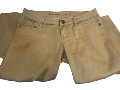 Celebrity Pink Women's Skinny Khaki Pants Size 3S Low Rise Stretch Cotton Blend - Image 1 of 4