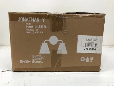 Jonathan Y Kondo 17 in. 2-Light Oil Rubbed Bronze Vanity Light Clear Glass - Изображение 1 из 2