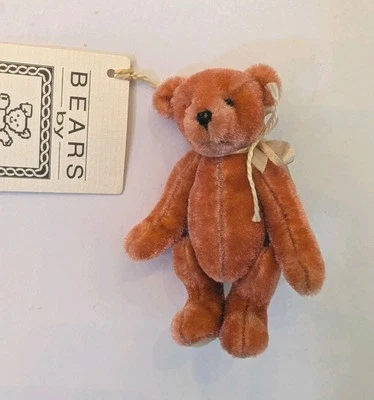 Vintage Artist Bears By Susan Jane 'Alison' Jointed Mohair Pink Bear Limited Ed. - image 1 of 4
