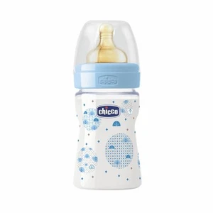 Chicco Biberon Well Being Latex Teat Bottle (Boy) - 150mL - Picture 1 of 1