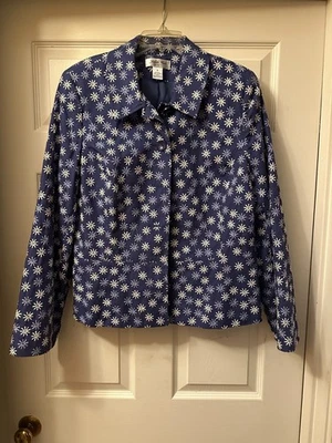 Judith Hart Collection Blue & White Floral Jacket, Size 16, Excellent Condition! - Image 1 of 2
