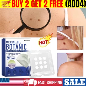 Microneedle Botanic Skin Tag Remover Patch natural herbal Removal Treatment - Picture 1 of 15