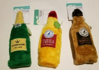 Zippy Paws Brand Happy Hour Crusherz Squeaky Plush Dog Toy Various Styles - Image 1 of 4