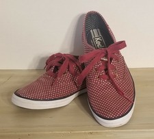 keds red and white polka dot