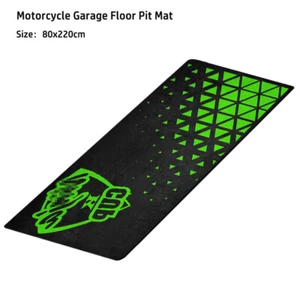 For Kawasaki Motorcycle Bike Garage Floor Carpet Pit Mat Workshop 87'' x 31'' - Bild 1 von 5