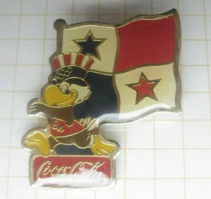 PANAMA FLAG / COCA-COLA OLYMPIA LOS ANGELES `84 MASCOT SAM ..Spange!!!(603) - Picture 1 of 2