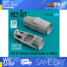 Reskit RSU72-0243 - 1/72 MiG-29 Fulcrum exhaust nozzles for GWH kit 3D + Resin
